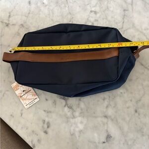 Tommy Bahama Navy and Brown Toiletry Bag new with tags